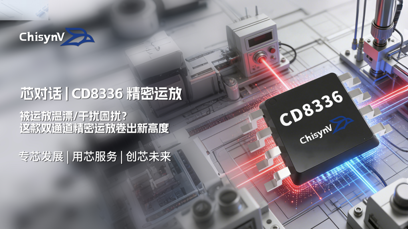 被运放温漂/干扰困扰？这款双通道精密运放卷出新高度—CD8336